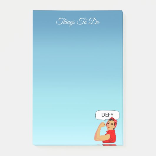 スタイリッシュヴィンテージの女性が投稿するノート ポストイット (正面)