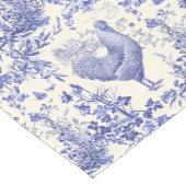 スタイリッシュヴィンテージエレガントロスターブルーフローラトワール ショートテーブルランナー (コーナー)