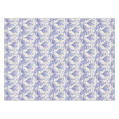 スタイリッシュヴィンテージエレガントロスターブルーフローラトワール テーブルクロス (正面(横))