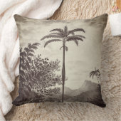 スタイリッシュヴィンテージジャングルボヘミアングレートーンズ クッション (ブランケット)