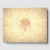 スタイリッシュヴィンテージツリースタイルパーソナライズされた退職 ゲストブック (裏面)