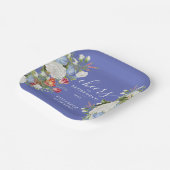 スタイリッシュヴィンテージフェミニンパステルラベンダーフラワーズ ペーパープレート (傾斜あり)