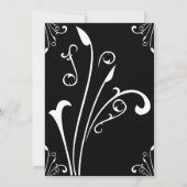 スタイリッシュヴィンテージレトロオーナメントクラシックベビーシャワー 招待状 (裏面)