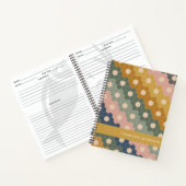 スタイリッシュヴィンテージ幾何六角パーソナライズされた ノートブック (内部)