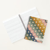 スタイリッシュヴィンテージ幾何六角パーソナライズされた ノートブック (内部)