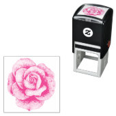 スタイリッシュヴィンテージ芸術的スタイルエッチングバラ花 セルフインキングスタンプ (インサイチュ)