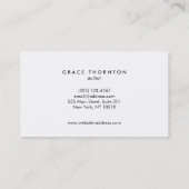 スタイリッシュヴィンテージ黒金ゴールド縁ど 名刺 (裏面)