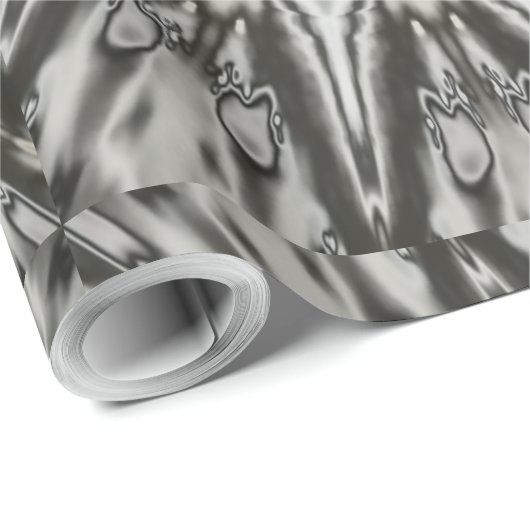 スタイリッシュ万華鏡のように千変万化するパターンエレガントデザインブラウングレー ラッピングペーパー (ロールコーナー)