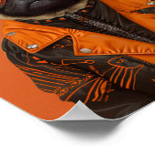 スタイリッシュ不気味なパグ ポスター (角)