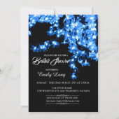 スタイリッシュ中国のさくらんぼブロッサムライトブライダルシャワー 招待状 (正面)