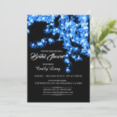 スタイリッシュ中国のさくらんぼブロッサムライトブライダルシャワー 招待状 (スタンド正面)