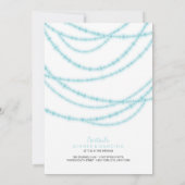 スタイリッシュ冬の輝き結婚の2in1招待状 招待状 (裏面)