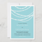 スタイリッシュ冬の輝き結婚の2in1招待状 招待状 (正面)