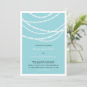 スタイリッシュ冬の輝き結婚の2in1招待状 招待状 (スタンド正面)