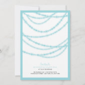 スタイリッシュ冬の輝き結婚の2in1招待状 招待状 (裏面)