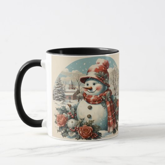 スタイリッシュ創造、レトロクリスマス マグカップ (左)