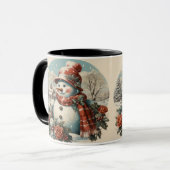 スタイリッシュ創造、レトロクリスマス マグカップ (正面左)