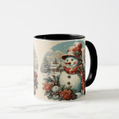 スタイリッシュ創造、レトロクリスマス マグカップ (正面右)