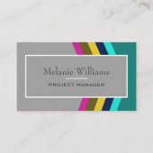 スタイリッシュ動モダン的ジオメトリ 名刺 (正面)