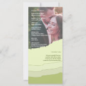 スタイリッシュ勾配結婚オリジナル写真 (裏面)