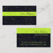 スタイリッシュ名刺の渦巻き 名刺 (正面/裏面)