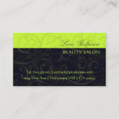 スタイリッシュ名刺の渦巻き 名刺 (裏面)