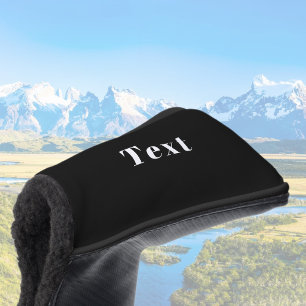 スタイリッシュ名前をカスタムするその他の文字   ブラック&ホワイト ゴルフヘッドカバー