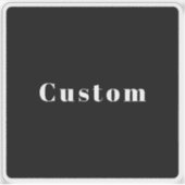 スタイリッシュ名前をカスタムするその他の文字 | ブラック&ホワイト シール (正面)