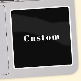 スタイリッシュ名前をカスタムするその他の文字 | ブラック&ホワイト シール