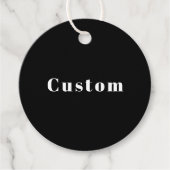 スタイリッシュ名前をカスタムするその他の文字 | ブラック&ホワイト フェイバータグ (正面)