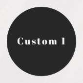 スタイリッシュ名前をカスタムするその他の文字 | ブラック&ホワイト ラベル (デザイン1)