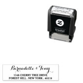 スタイリッシュ名前をカスタムすると住所のインク入力スタンプ セルフインキングスタンプ (インサイチュ)