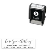 スタイリッシュ名前をカスタムすると住所のインク入力スタンプ セルフインキングスタンプ (インサイチュ)