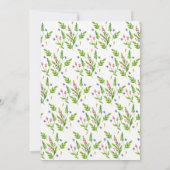 スタイリッシュ夏の花結婚の 招待状 (裏面)