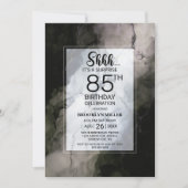 スタイリッシュ大理石サプライズ85thバースデーパーティー 招待状 (正面)