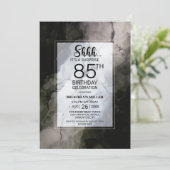 スタイリッシュ大理石サプライズ85thバースデーパーティー 招待状 (スタンド正面)