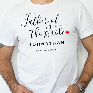 スタイリッシュ嫁の父結婚親 Tシャツ