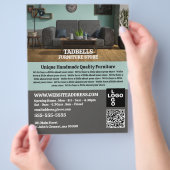 スタイリッシュ客室 – 家具店の販売 チラシ (手)