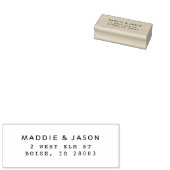 スタイリッシュ差出人住所シンプルスタンプ ラバースタンプ (押印)