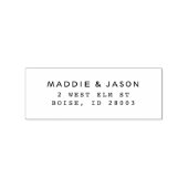 スタイリッシュ差出人住所シンプルスタンプ ラバースタンプ (インプリント)