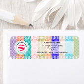 スタイリッシュ差出人住所ラベル- Decopage ラベル (インサイチュ)