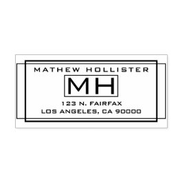 スタイリッシュ差出人住所 ラバースタンプ