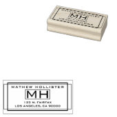 スタイリッシュ差出人住所 ラバースタンプ (押印)