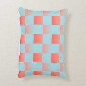 スタイリッシュ市松模様に配色粉末 アクセントクッション (裏面(縦))