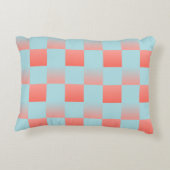 スタイリッシュ市松模様に配色粉末 アクセントクッション (裏面)