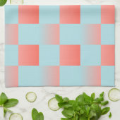 スタイリッシュ市松模様に配色粉末 キッチンタオル (折り畳み)