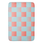 スタイリッシュ市松模様に配色粉末 バスマット (正面縦)