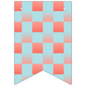 スタイリッシュ市松模様に配色粉末 バンティングフラッグ (第2の旗)