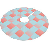 スタイリッシュ市松模様に配色粉末 ブラッシュドポリエステルツリースカート (アングル)