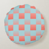 スタイリッシュ市松模様に配色粉末 ラウンドクッション (裏面)